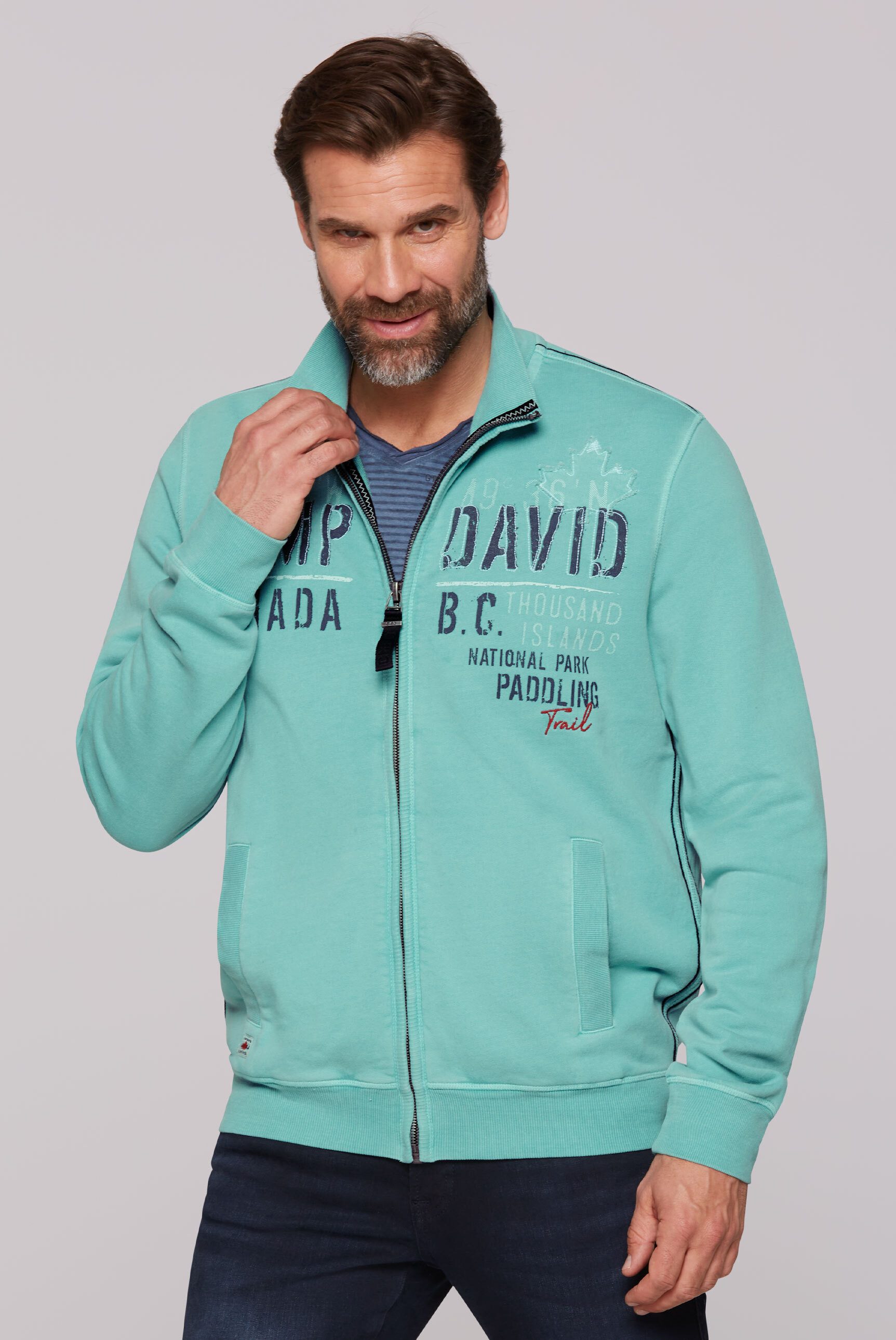 CAMP DAVID Sweatjacke, mit Stehkragen günstig online kaufen