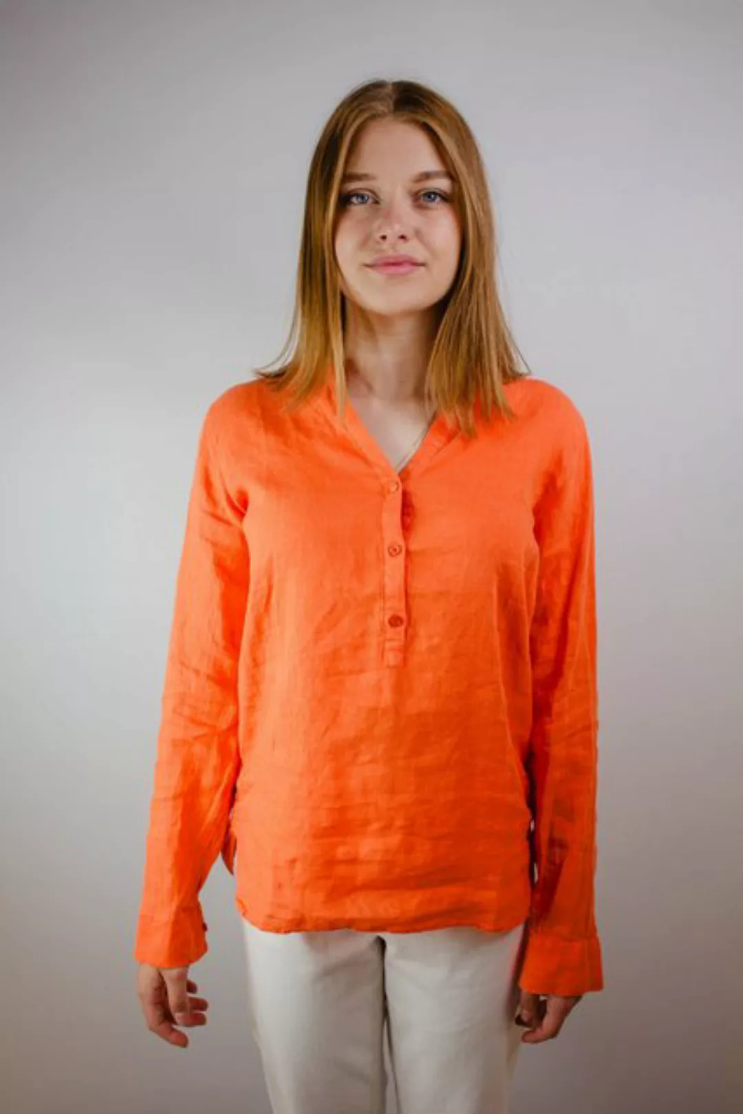 Mos Mosh Blusentop Leinenbluse Danna MOS MOSH orange günstig online kaufen