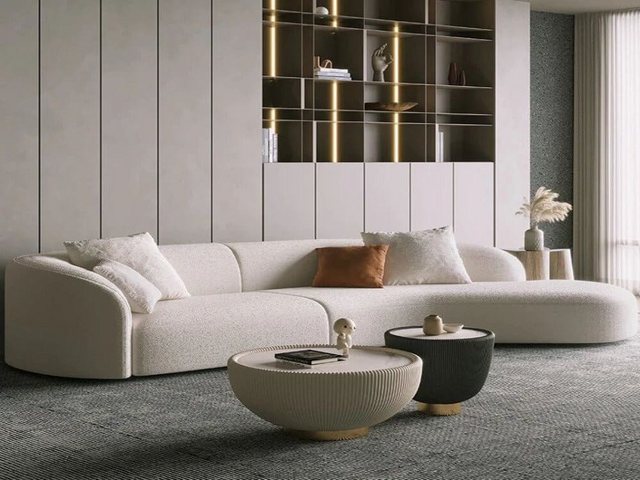 Nobelaa 2-Sitzer Sofa "Azalea" - gebogener Sofa günstig online kaufen