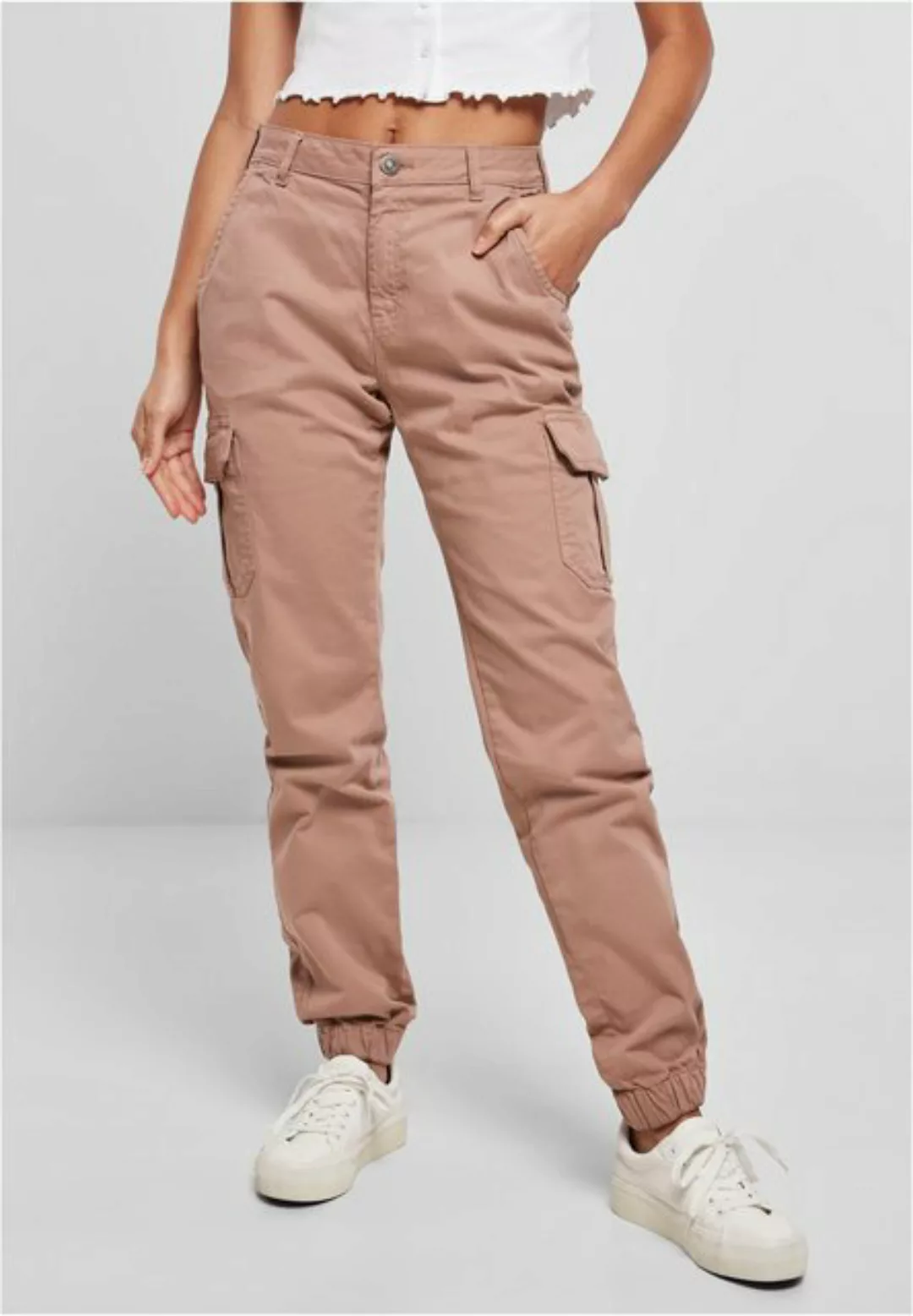 URBAN CLASSICS Cargohose "Urban Classics Damen Ladies High Waist Cargo Pant günstig online kaufen