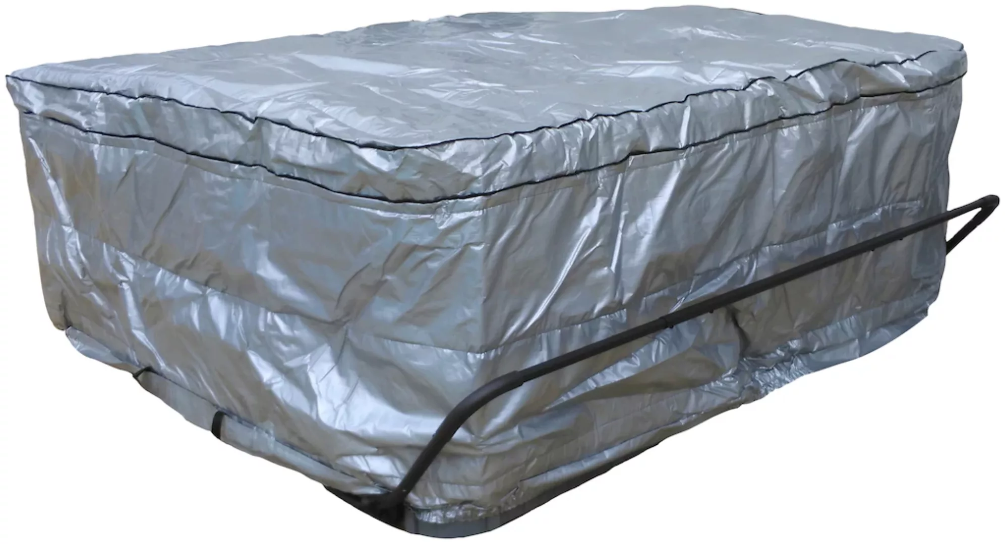 Nordlys Whirlpool-Wetterschutz 212 cm x 212 cm x 86 cm Silber günstig online kaufen