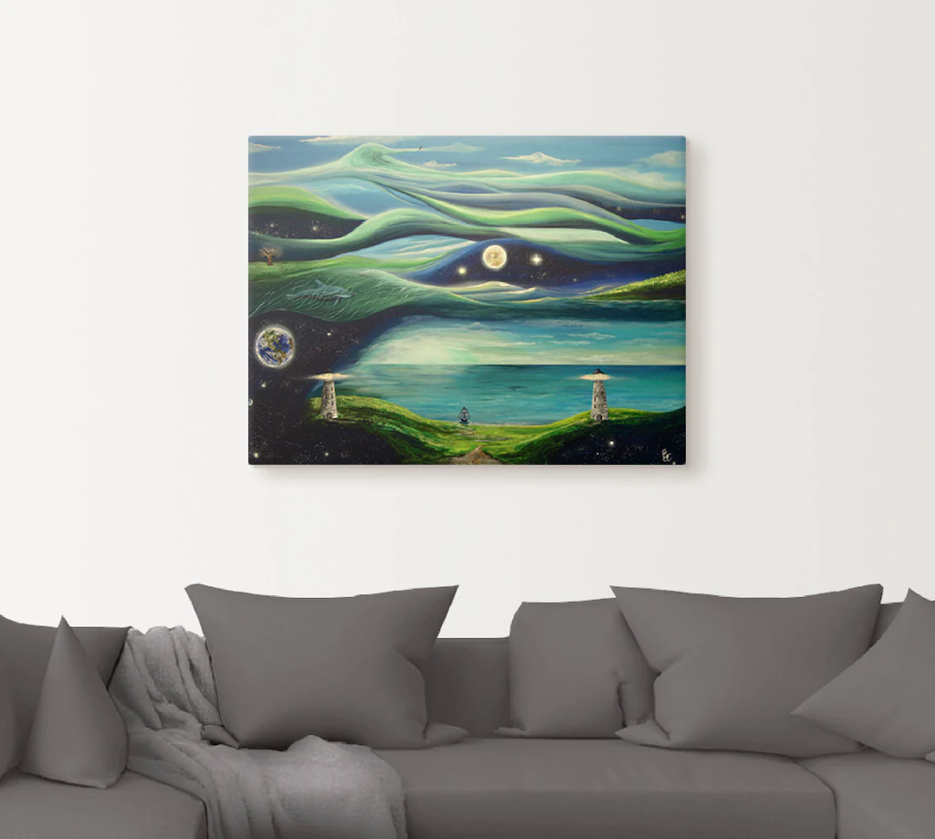 Artland Leinwandbild "Verschiedene Leben", Landschaften, (1 St.), auf Keilr günstig online kaufen