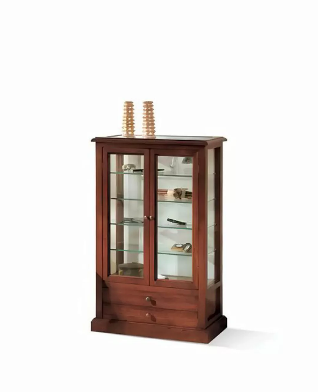 Xlmoebel Vitrine Holz Wohnzimmer Vitrine Schrank - Italienische Anrichte Mö günstig online kaufen