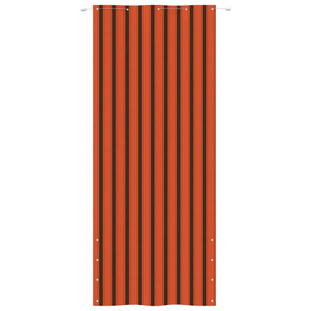 Vidaxl Balkon-sichtschutz Orange Und Braun 100x240 Cm Oxford-gewebe günstig online kaufen