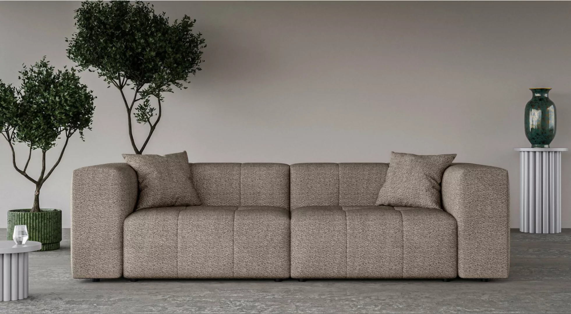 Home affaire 3-Sitzer "ERIZ Big Sofa, XXL, auch in Bouclé", moderne Steppun günstig online kaufen
