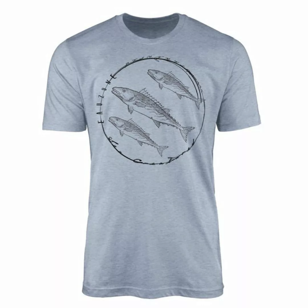 Sinus Art T-Shirt T-Shirt Tiefsee Fische - Serie: Sea Creatures, feine Stru günstig online kaufen