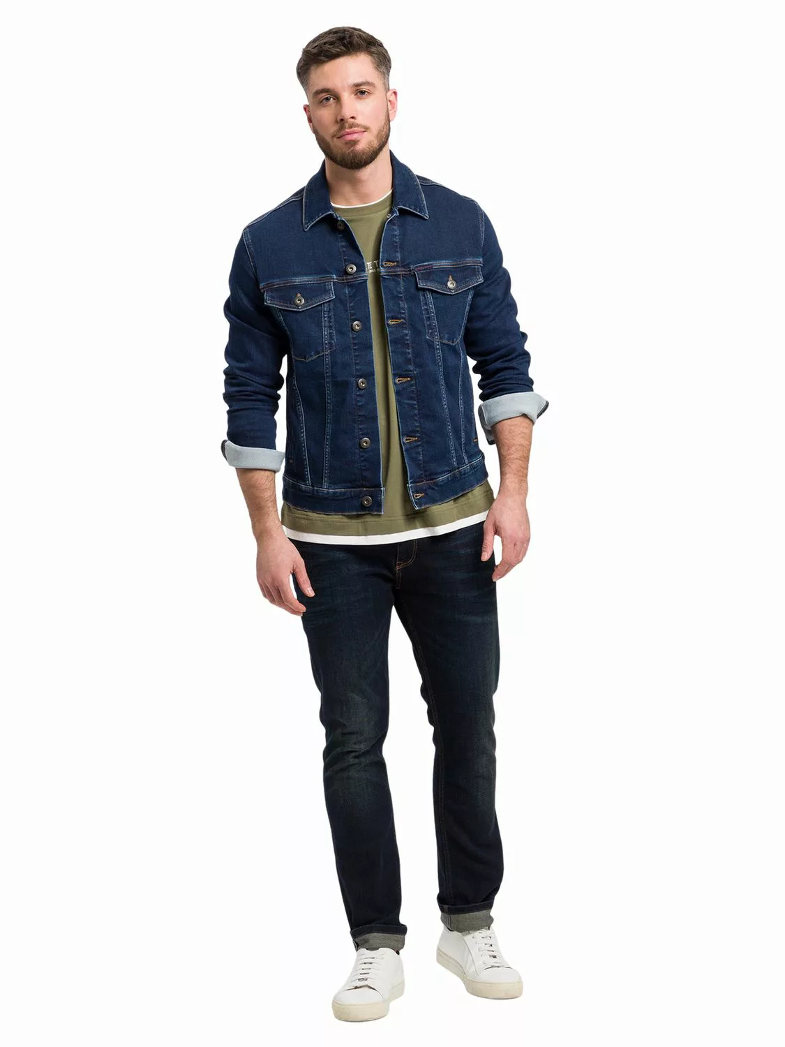 Cross Jeans Herren Jeansjacke DENIM JACKET - Regular Fit günstig online kaufen