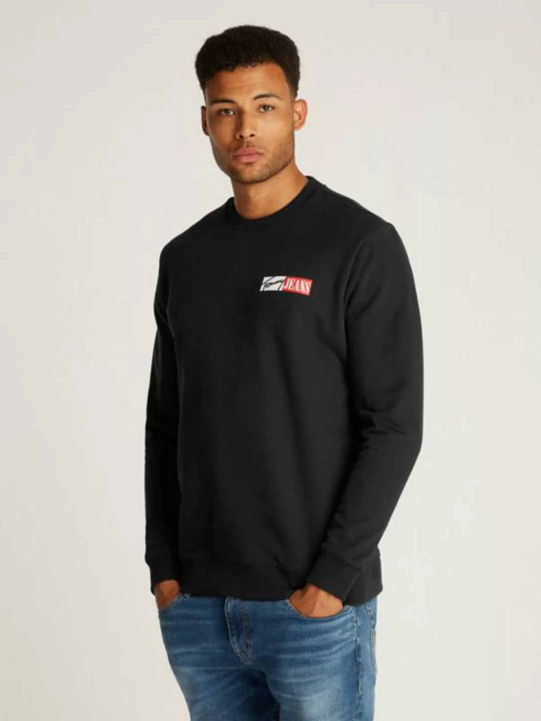 Tommy Jeans Plus Sweatshirt TJM REG ENTRY GRAPHIC CREW EXT in Großen Größen günstig online kaufen