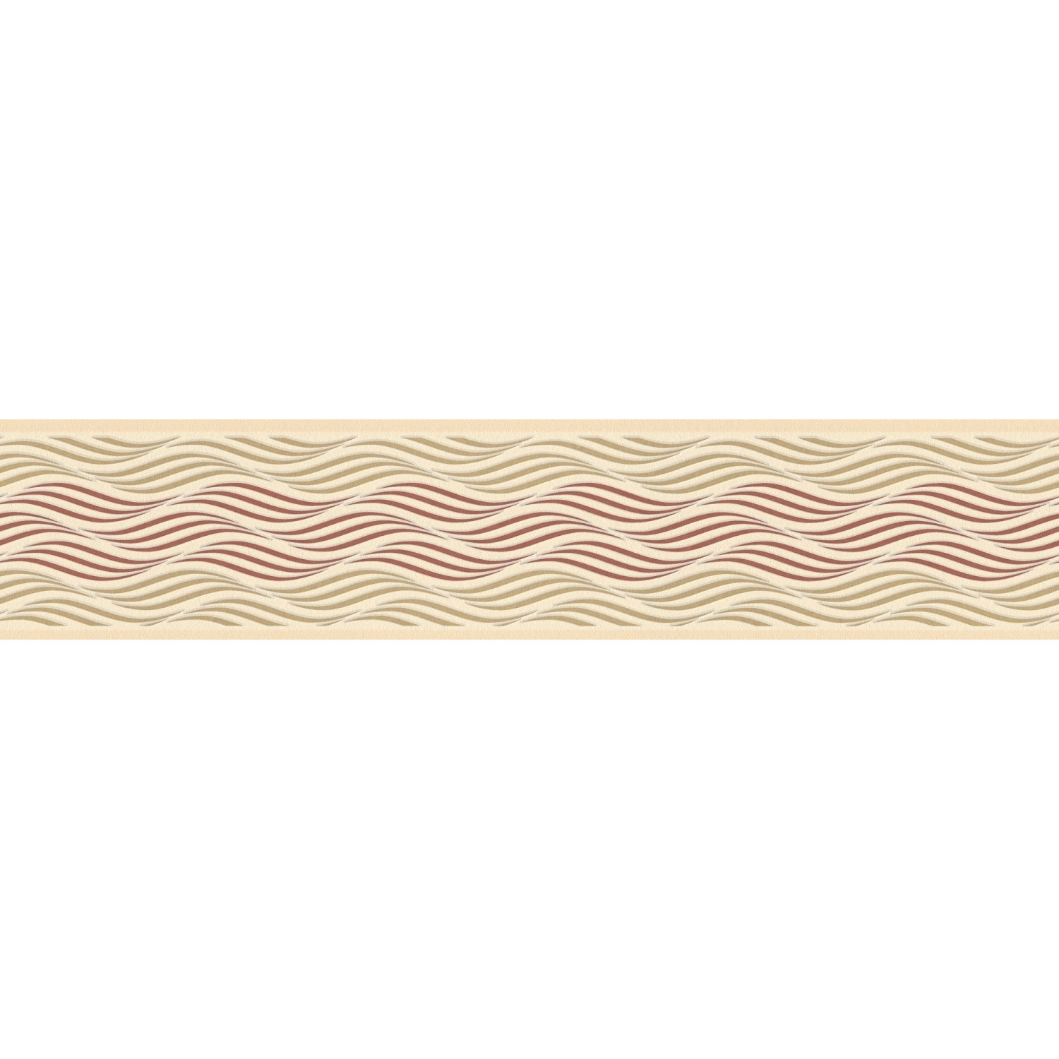 A.S. Création Borte selbstklebend Wellenmuster 5 m x 13 cm Beige-Braun günstig online kaufen
