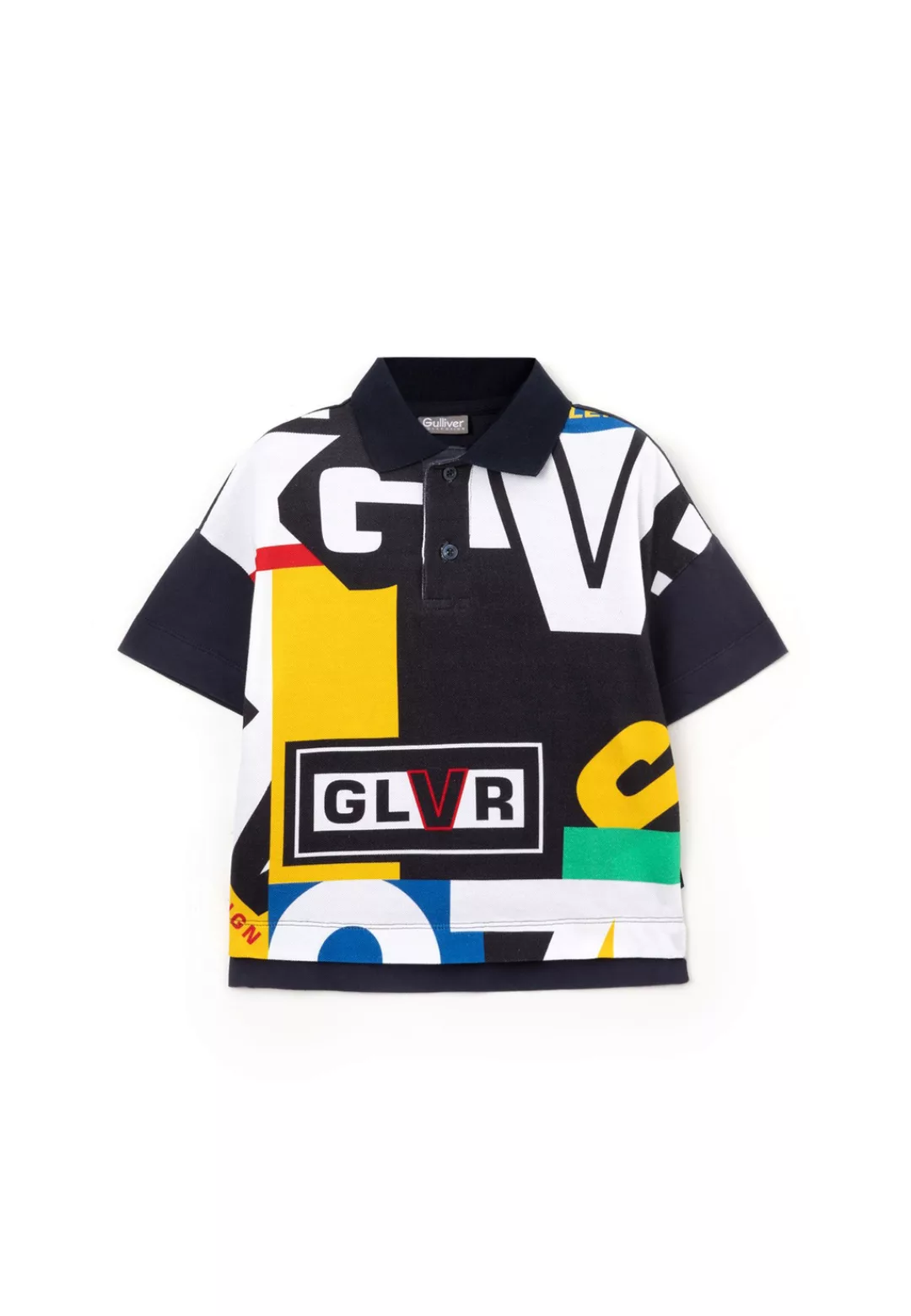 Gulliver Poloshirt, mit farbigen Prints auf der Front günstig online kaufen