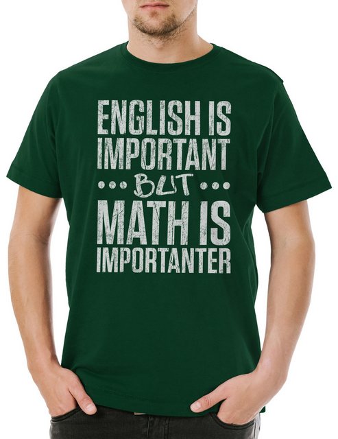 Urban Backwoods Print-Shirt English Is Important Math Is Importanter Herren günstig online kaufen