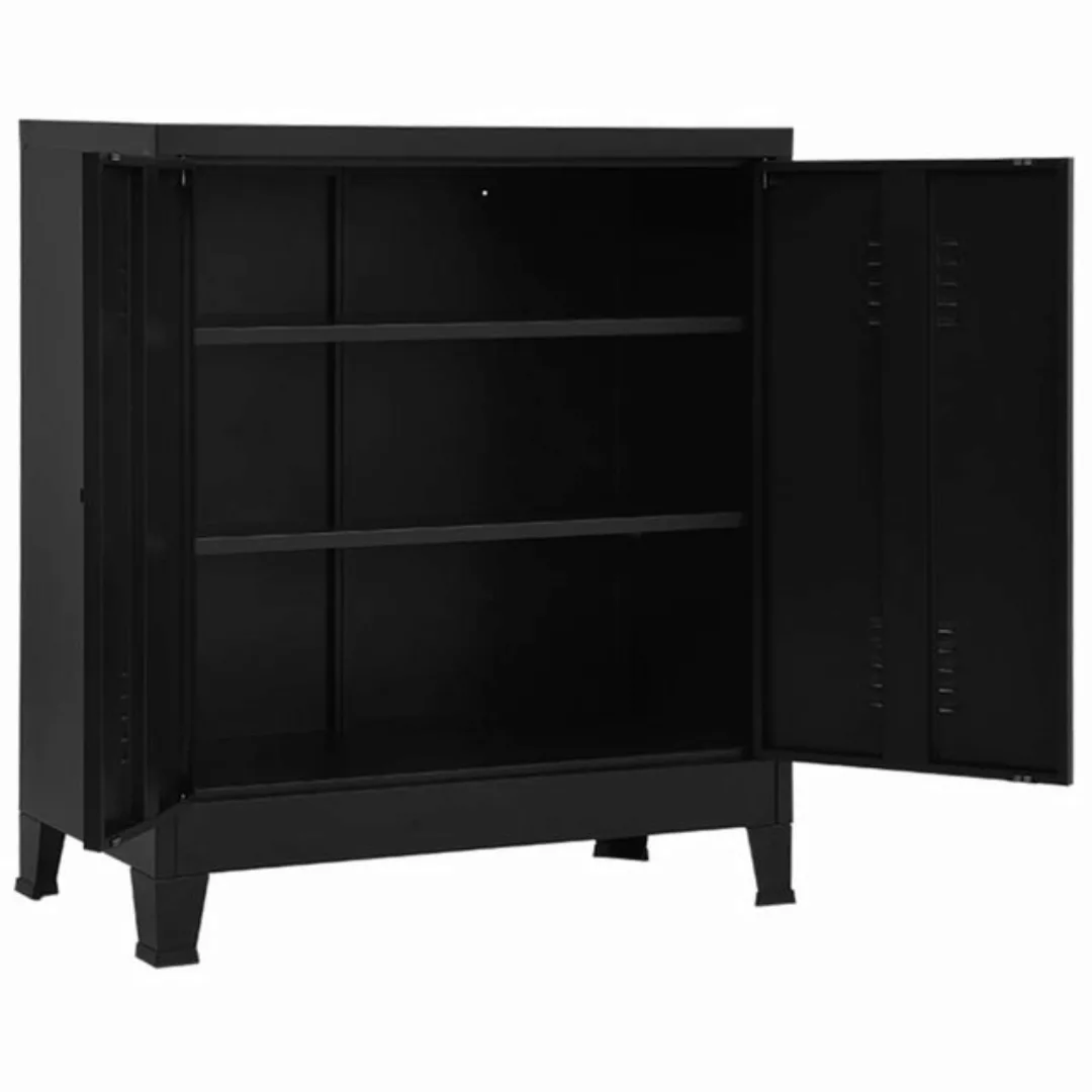 vidaXL Aktenschrank Aktenschrank Industriell Schwarz 9040100 cm Stahl günstig online kaufen