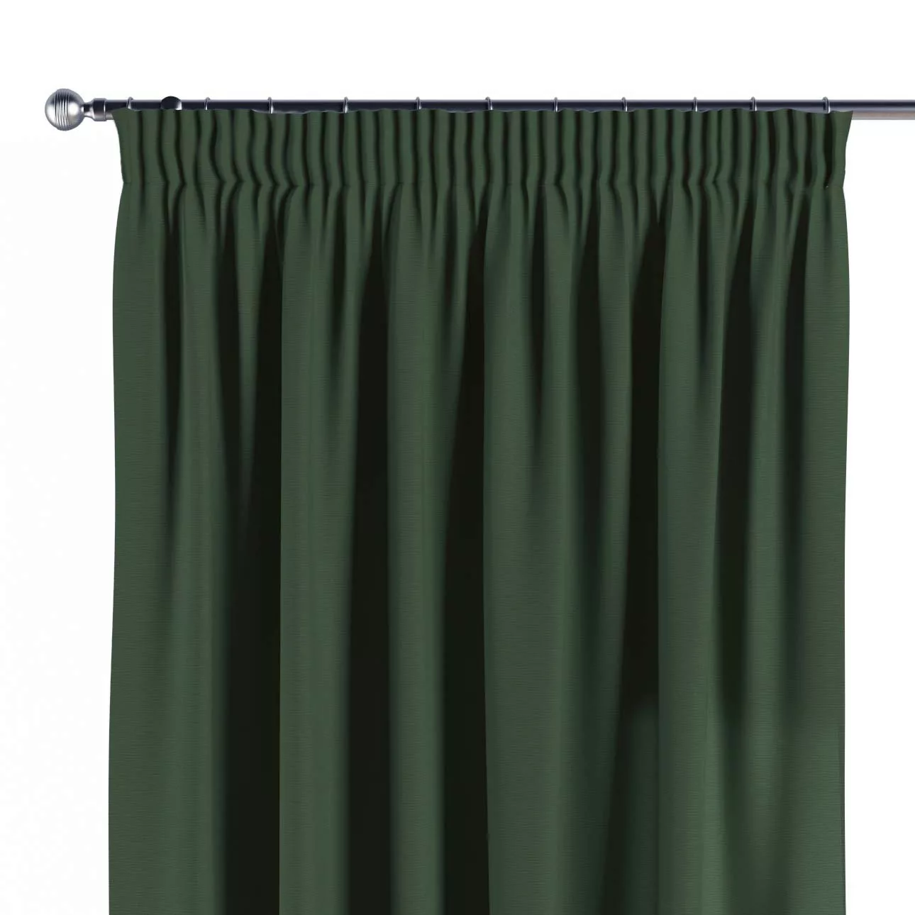 Vorhang mit Kräuselband, waldgrün, Cotton Panama (702-06) günstig online kaufen