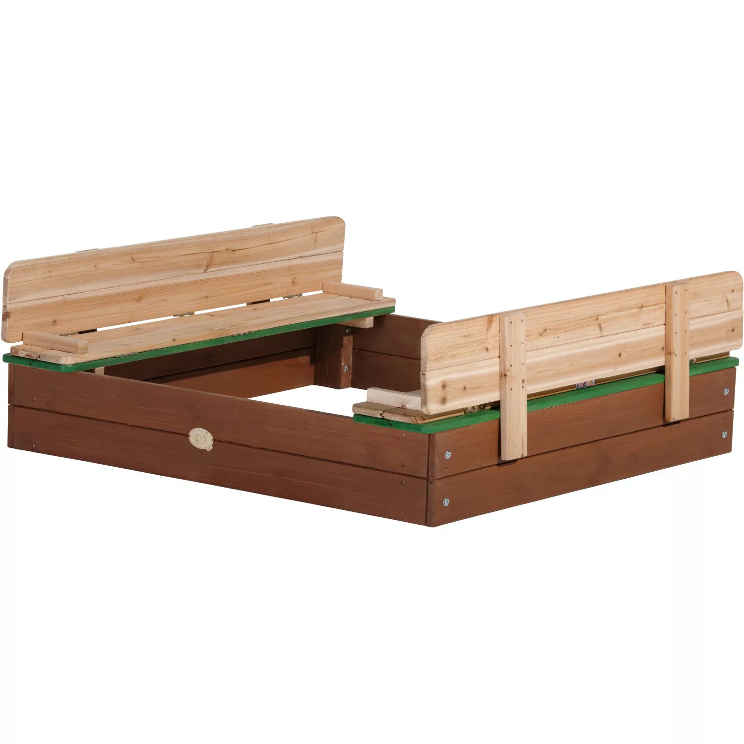 AXI Sandkasten Ella XL braun Holz B/H/L: ca. 120x20x120 cm günstig online kaufen