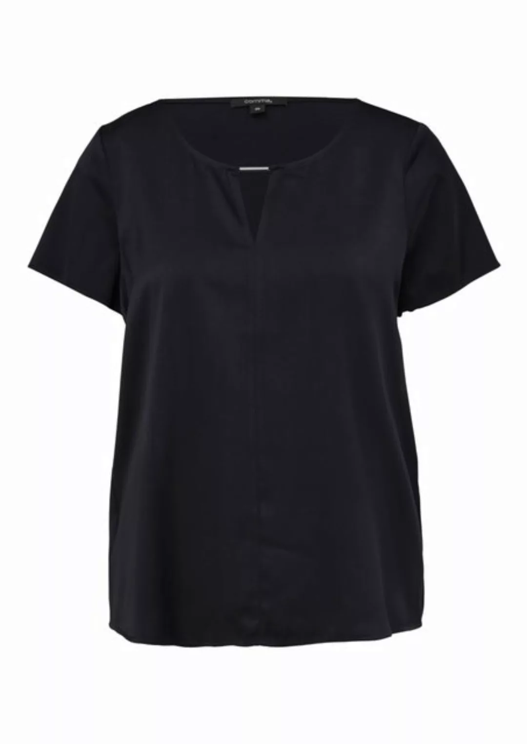Comma Kurzarmbluse Bluse aus Satin Blende günstig online kaufen