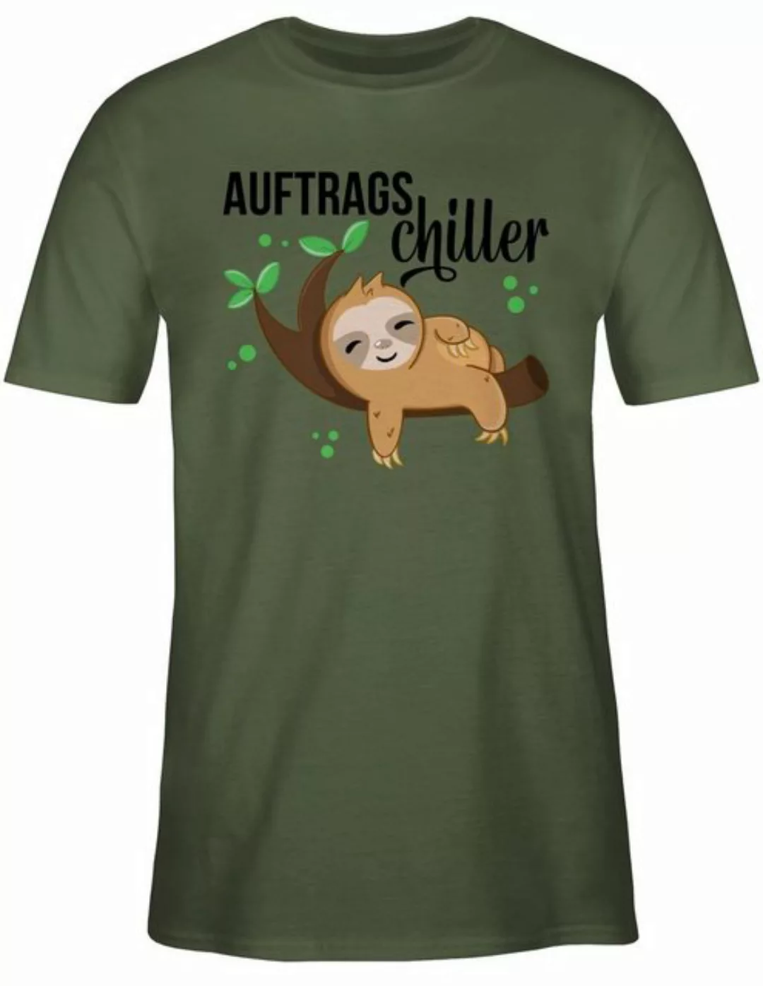 Shirtracer T-Shirt Auftragschiller mit Faultier schwarz Tiere Zubehör günstig online kaufen