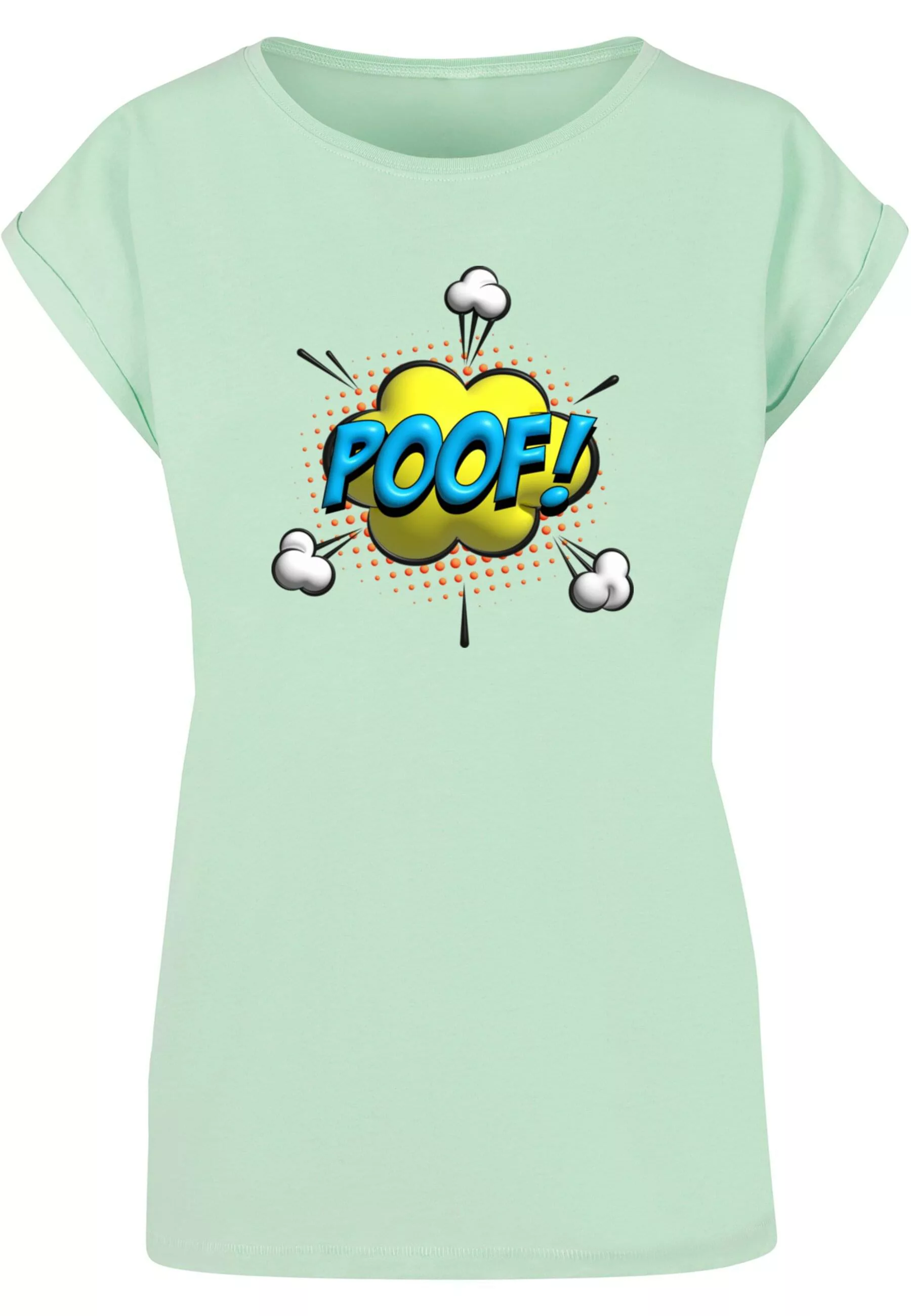 Merchcode T-Shirt "Merchcode Damen Ladies POOF Comic Extended Shoulder Tee" günstig online kaufen