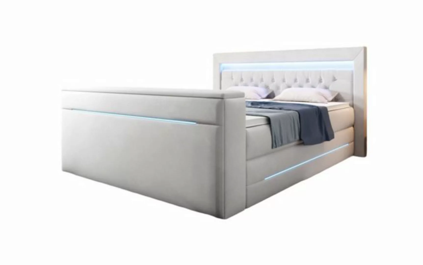 Luxusbetten24 Boxspringbett Neptun, mit TV Lift und RGB-Beleuchtung günstig online kaufen