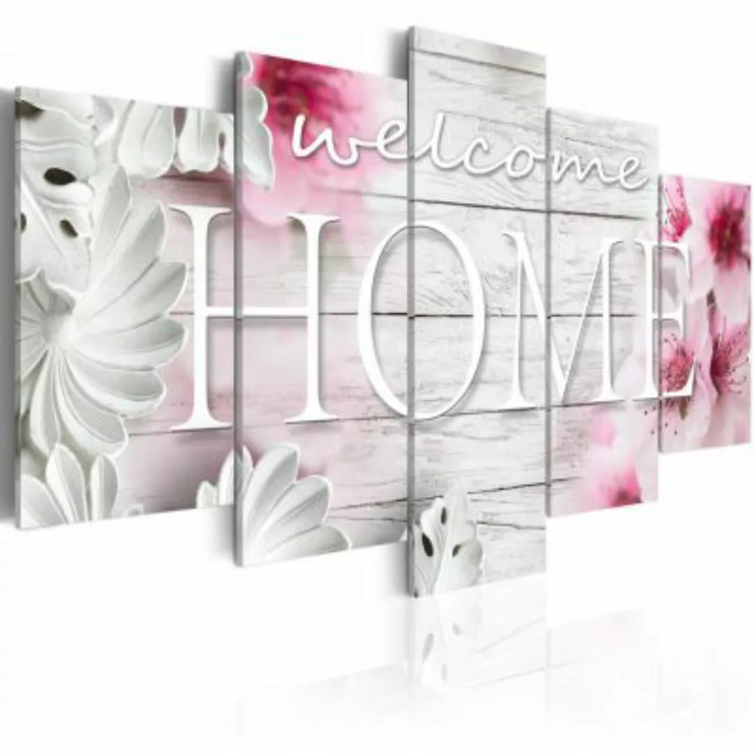 artgeist Wandbild Spring Greeting rosa/weiß Gr. 200 x 100 günstig online kaufen