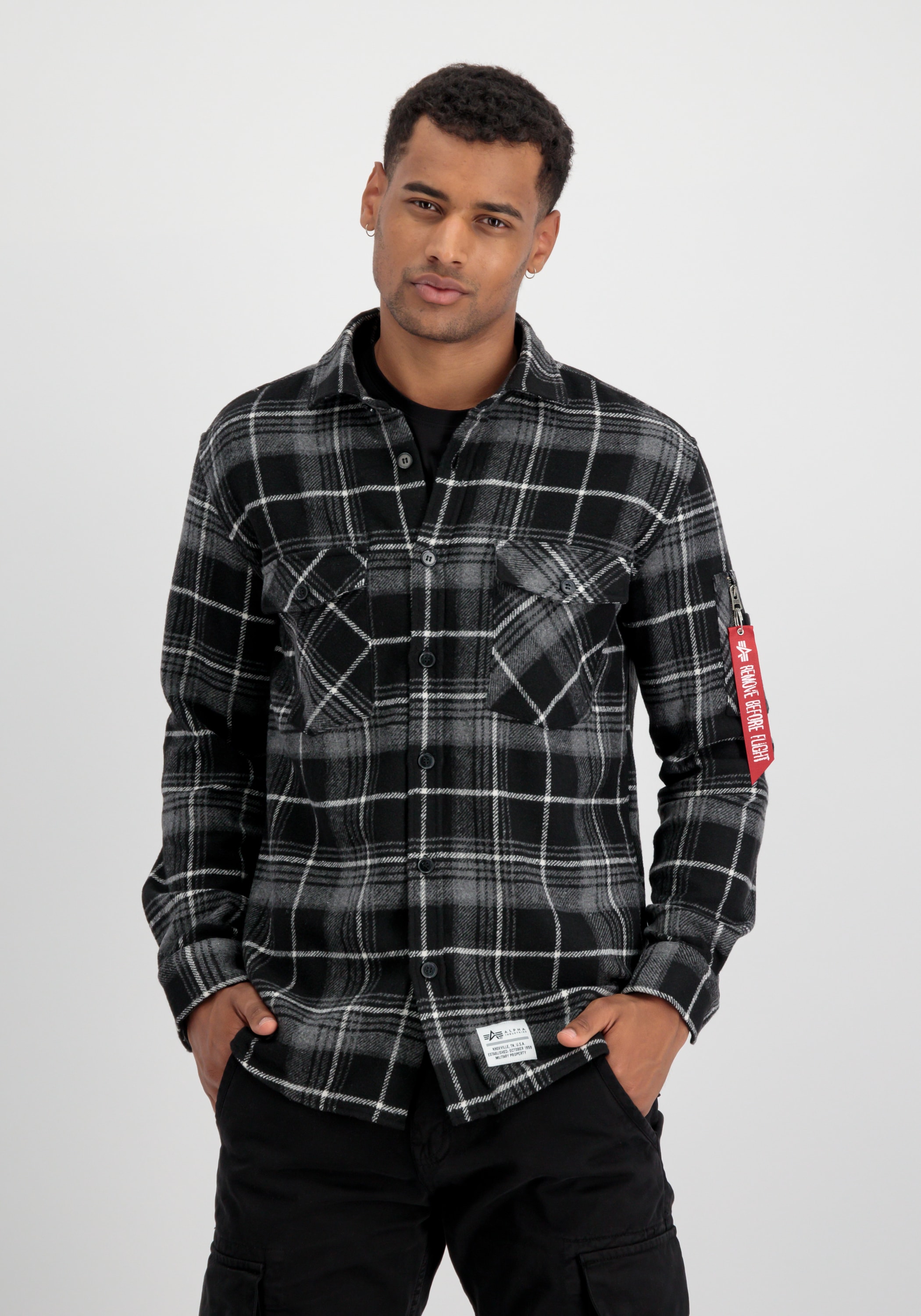 Alpha Industries Hemdjacke "Alpha Industries Men - Overshirts Flannel Shirt günstig online kaufen