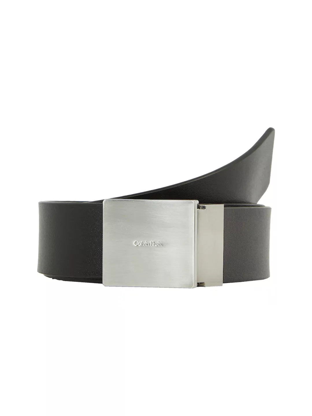 Calvin Klein Ledergürtel "ADJ CASUAL PLAQUE 35MM", Logoprägung, Klickschnal günstig online kaufen