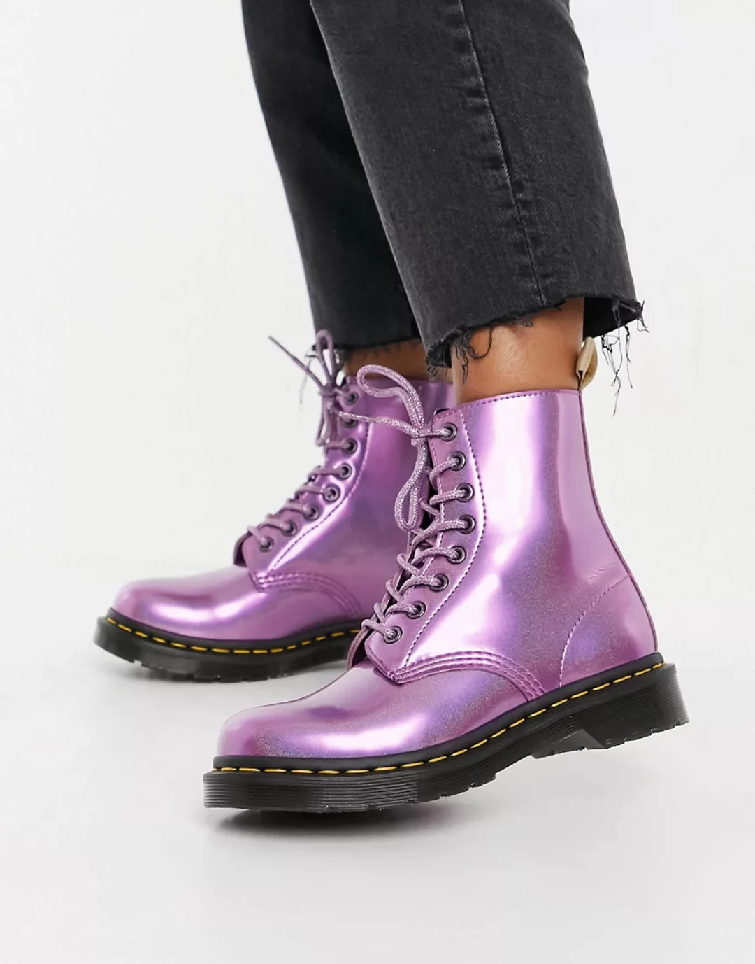 Dr Martens Vegan – 1460 – Klassische Ankle-Boots Prismarosa günstig online kaufen