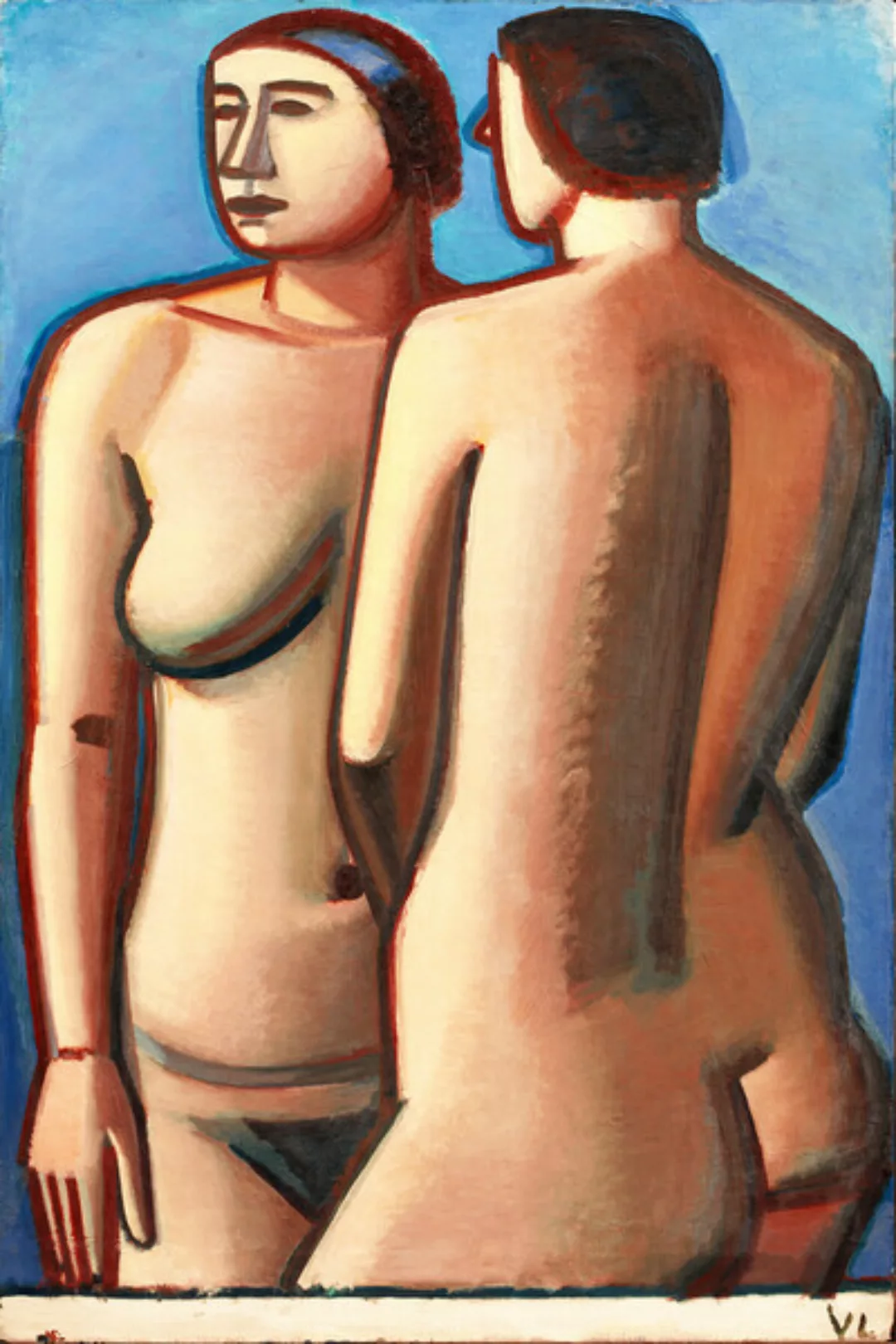 Poster / Leinwandbild - Vilhelm Lundstrøm: Two Female Nudes günstig online kaufen