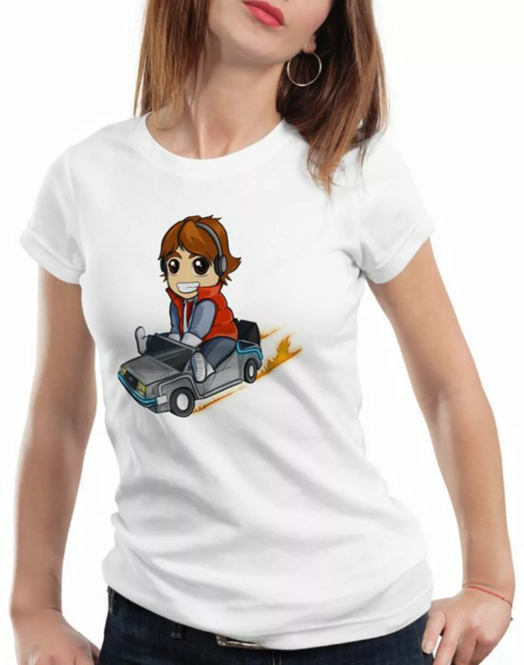 style3 T-Shirt Marty McFly chibi zeitreise zurück in die zukunft günstig online kaufen