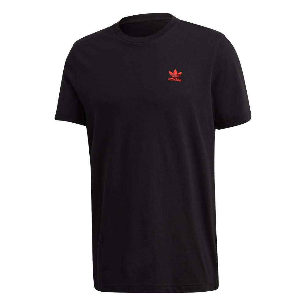 Adidas Originals Essential Kurzärmeliges T-shirt XS Black / Scarlet günstig online kaufen