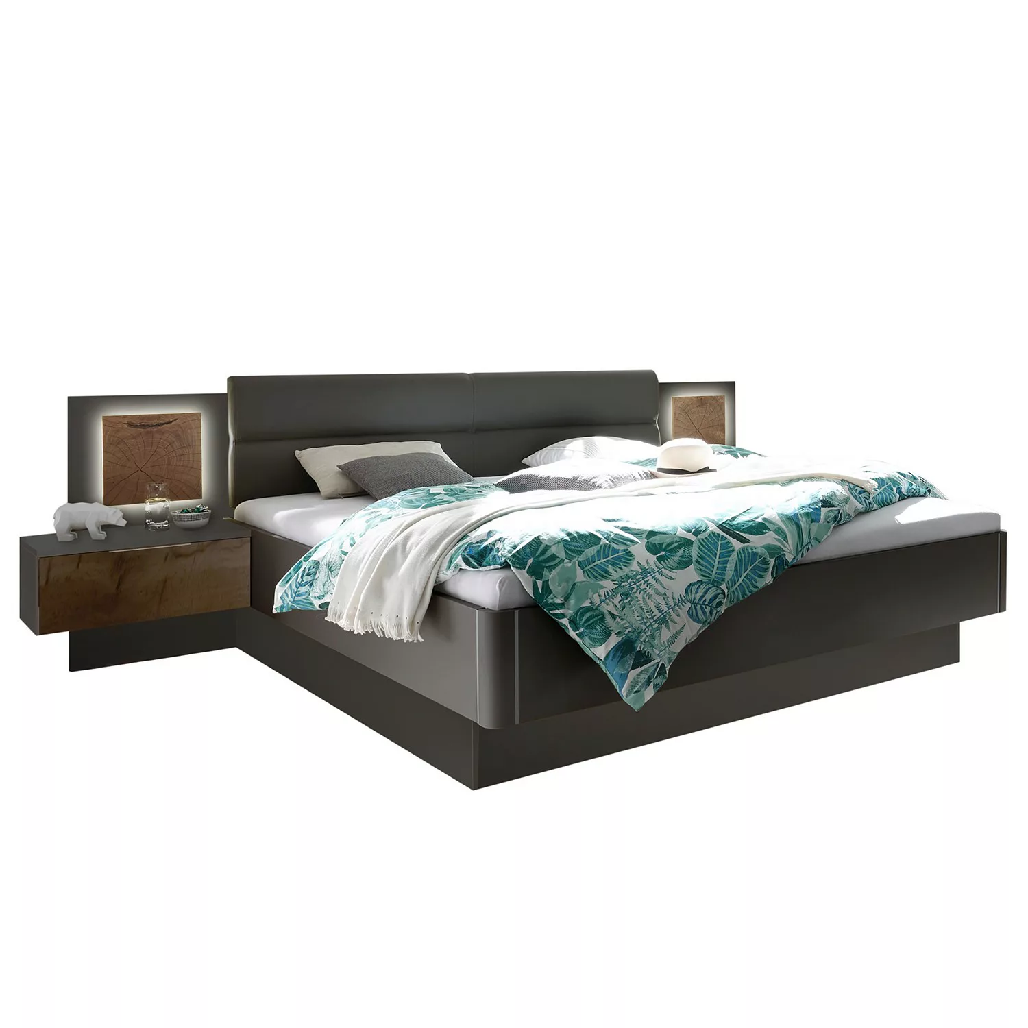 Bettanlage - grau - 305 cm - 96 cm - 205 cm - Betten > Bettgestelle - Möbel günstig online kaufen
