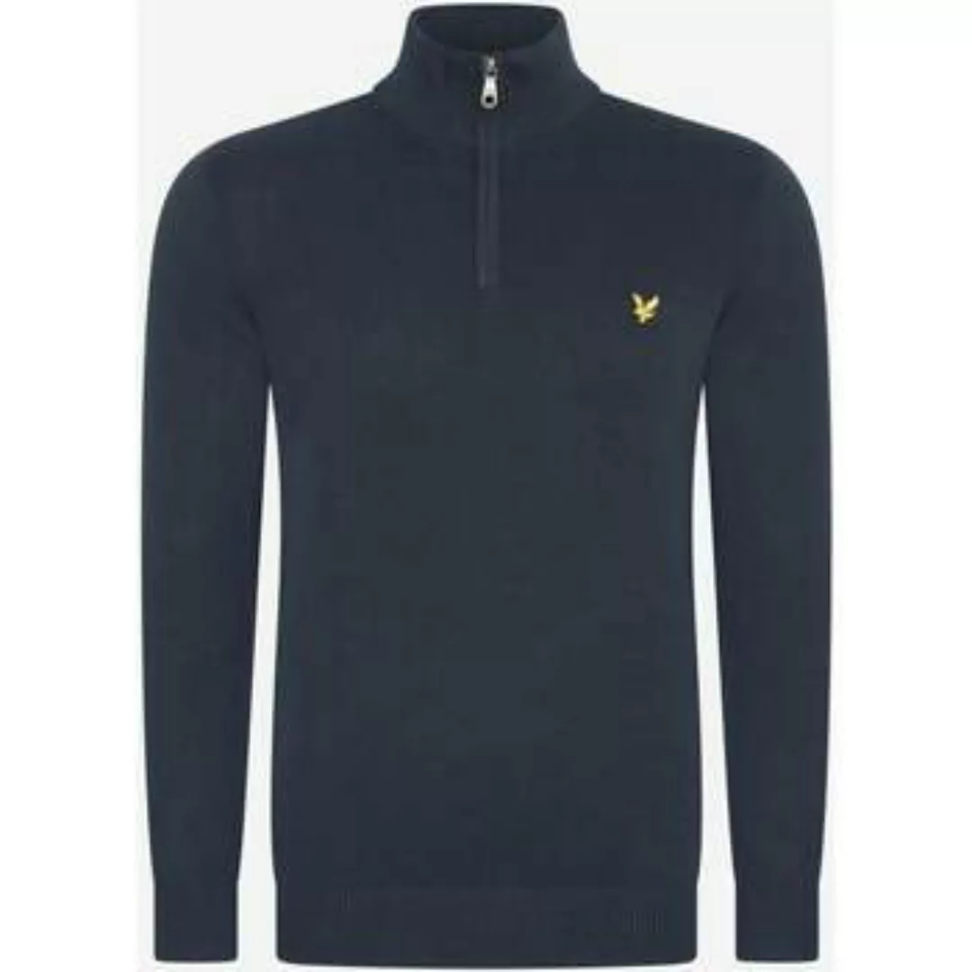 Lyle & Scott  Pullover Pullover mit Viertelreißverschluss – Dunkelblau günstig online kaufen