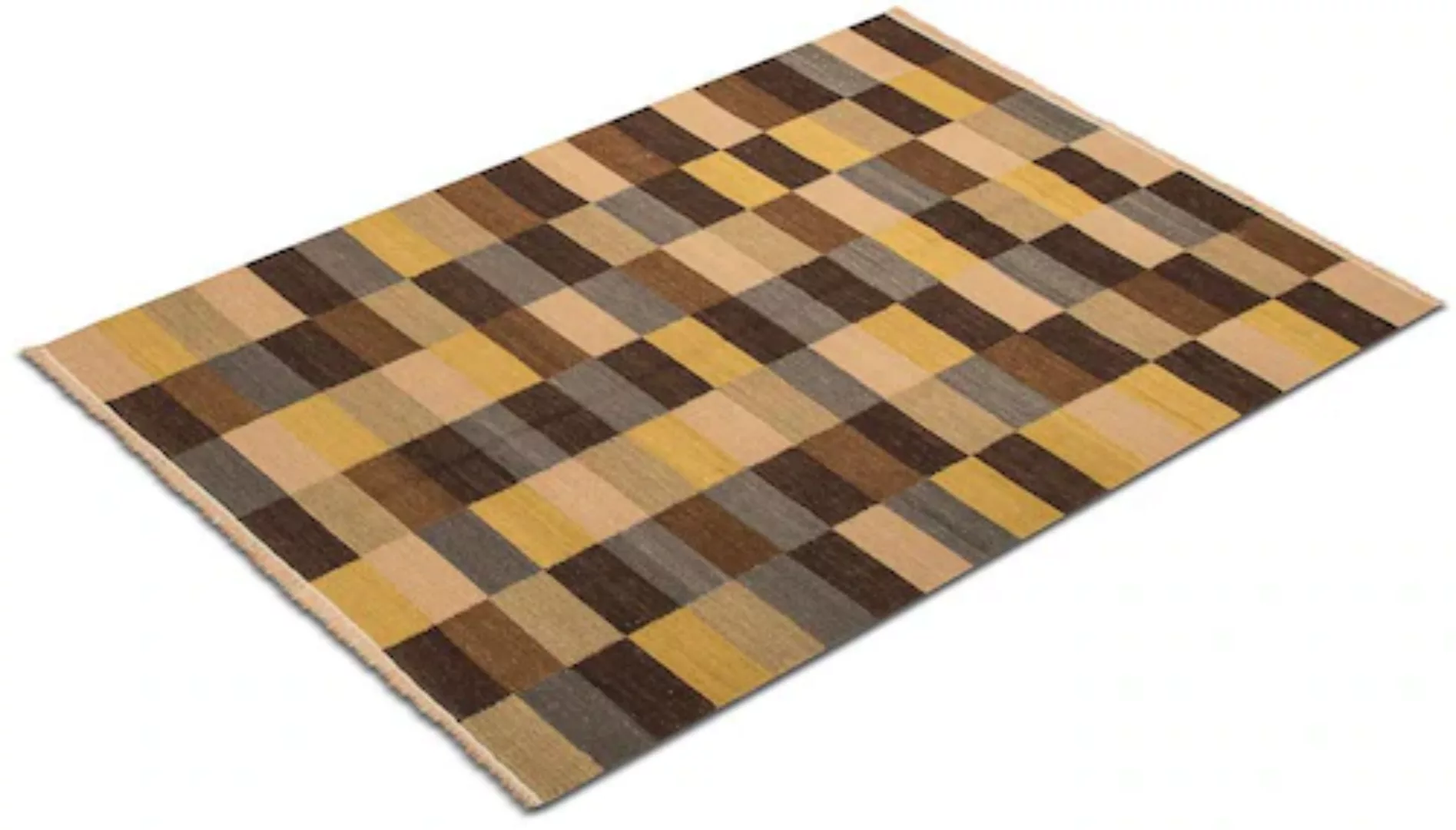 morgenland Wollteppich »Kelim Teppich handgewebt mehrfarbig«, rechteckig günstig online kaufen