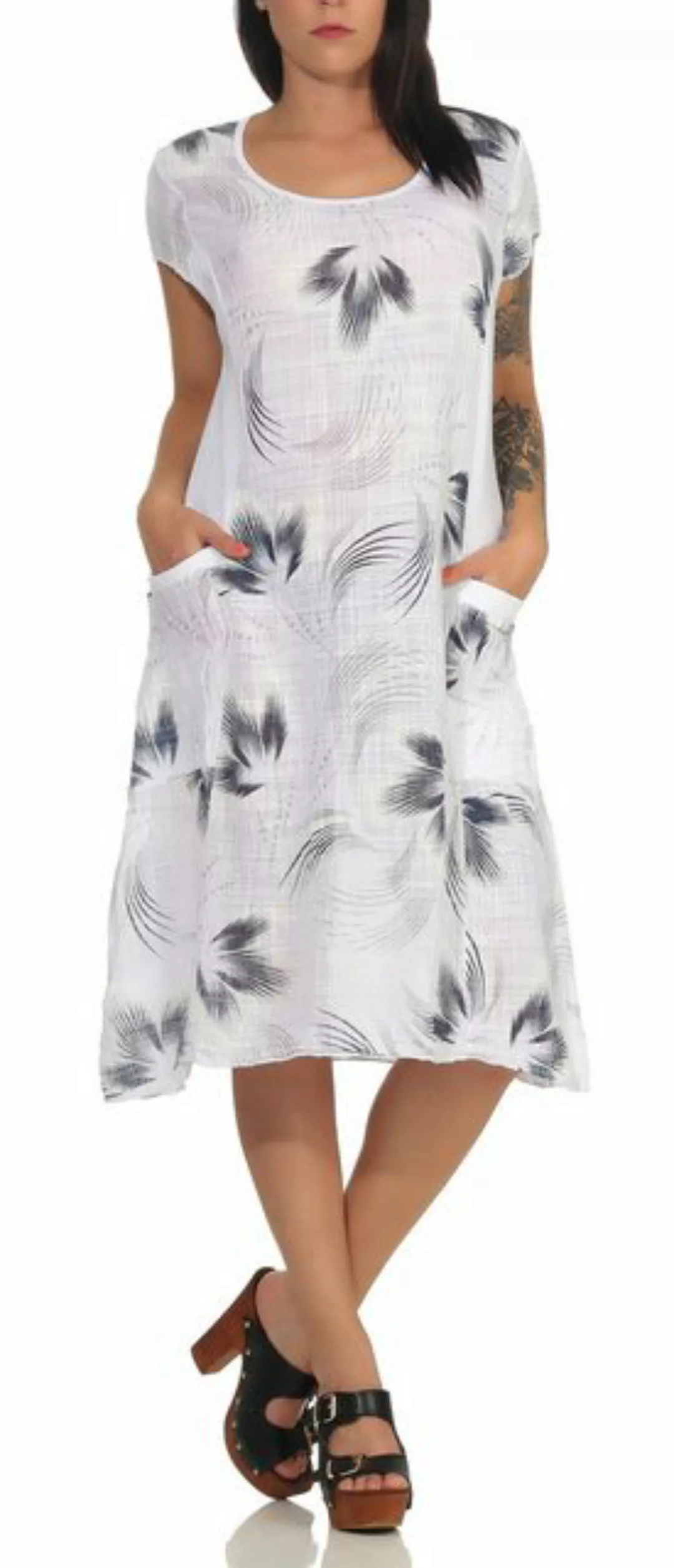 CLEO STYLE Sommerkleid Sommerkleid 49 Weiß 36-42 günstig online kaufen