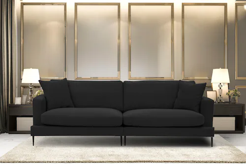 Leonique Big-Sofa "Cozy elegantes Designsofa, Maße B/T/H: 252/97/80 cm", mi günstig online kaufen