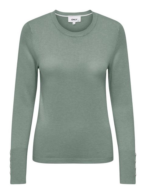 ONLY Rundhalspullover ONLJULIE LIFE LS BUTTON O-NECK CC KNT günstig online kaufen