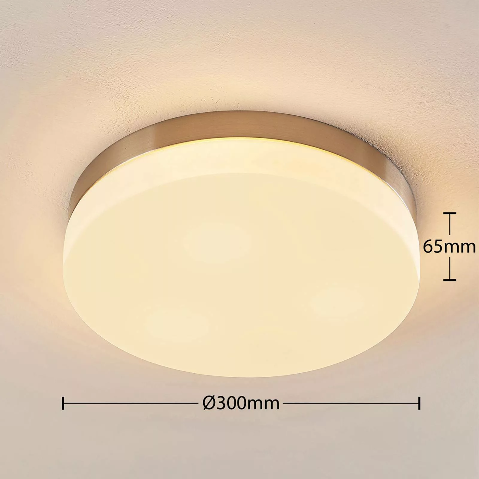 Bad-Deckenlampe Amilia mit Glasschirm, Ø 30 cm günstig online kaufen