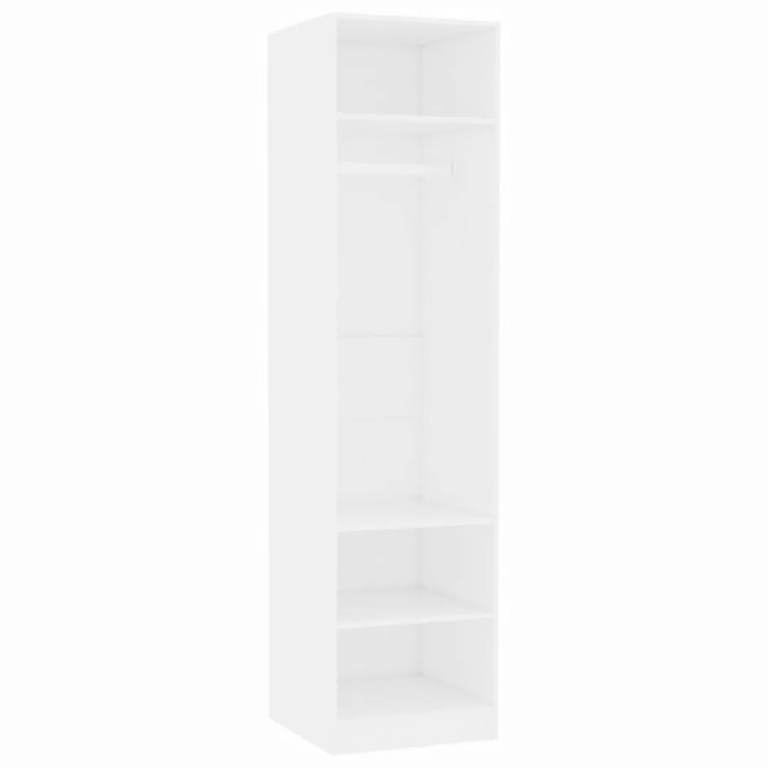 furnicato Kleiderschrank Weiß 50x50x200 cm Holzwerkstoff (1-St) günstig online kaufen
