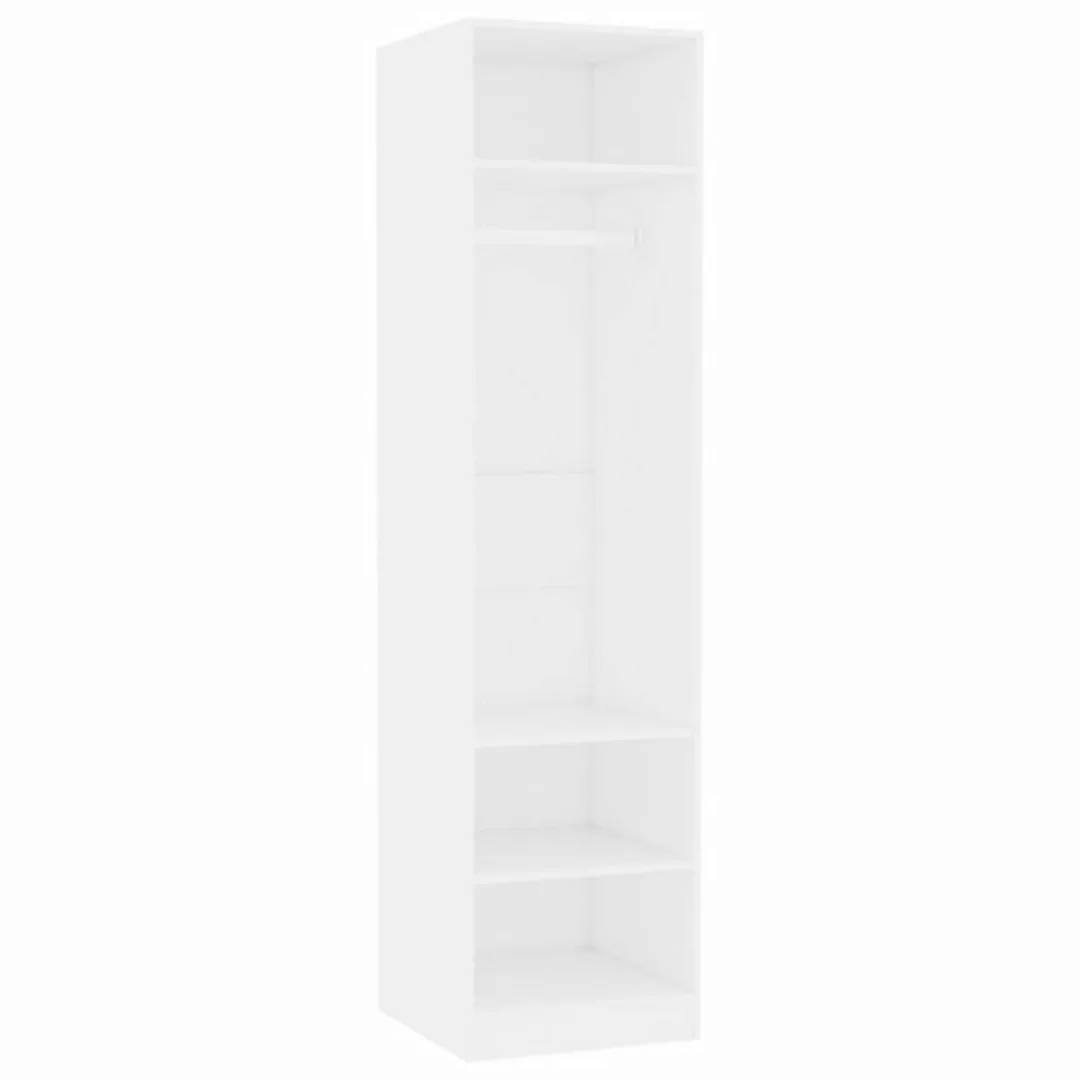 vidaXL Kleiderschrank Mehrzweckschrank Weiß 50x50x200 cm Holzwerkstoff günstig online kaufen