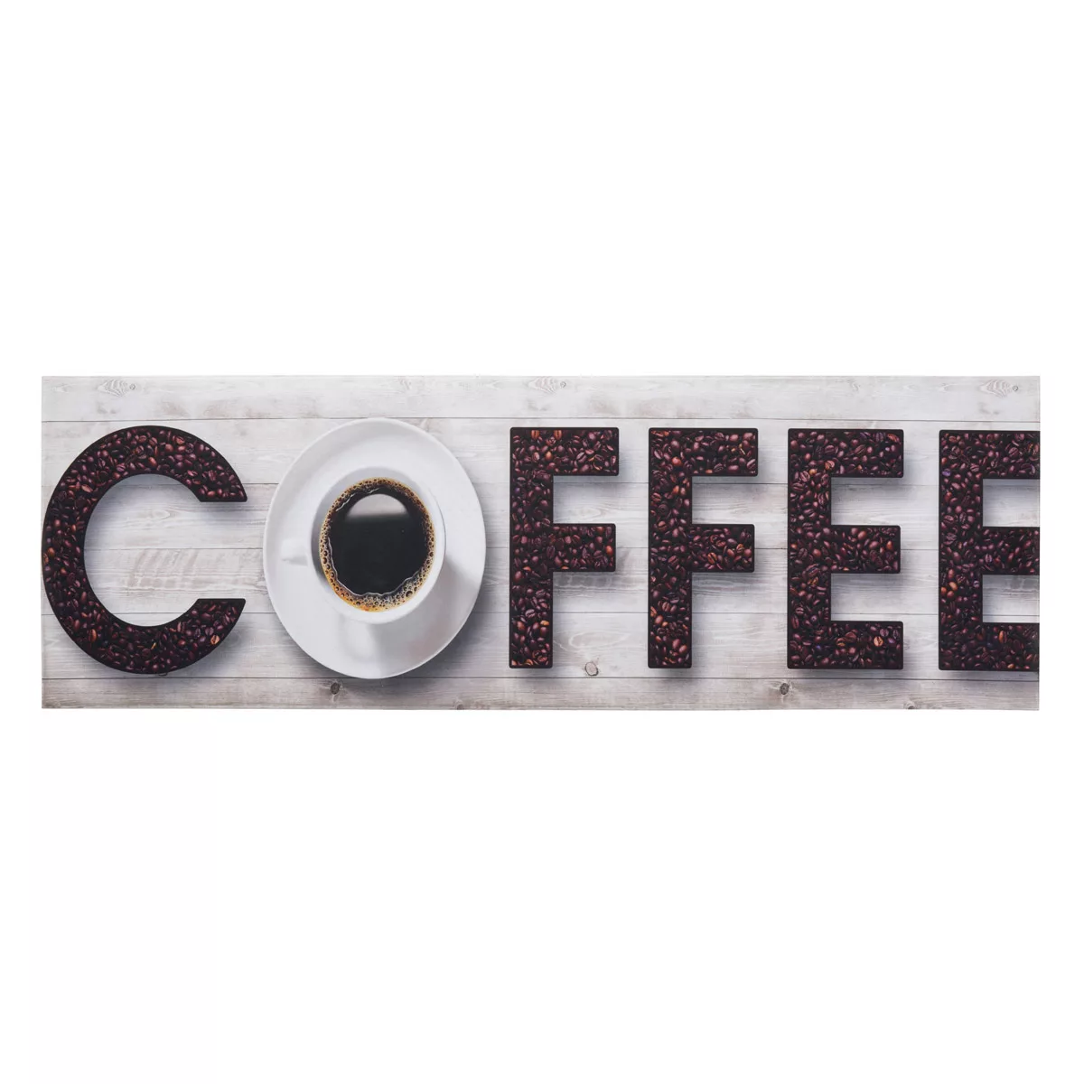 Homcom Läufer pflegeleichter Küchenläufer PVC Morgenkaffee 50 x 150 cm   Ao günstig online kaufen