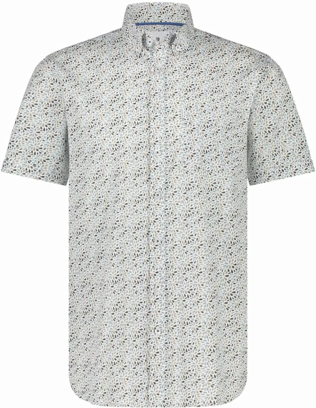 State Of Art Short Sleeve Hemd Druck Blau - Größe XL günstig online kaufen