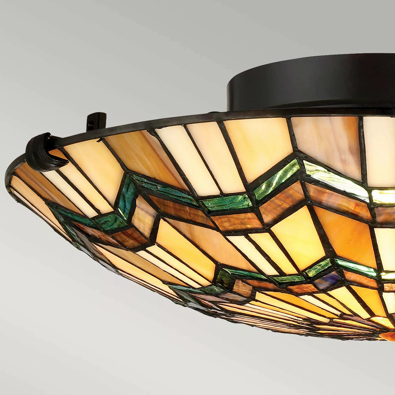 Deckenlampe Alcott im Tiffany-Design günstig online kaufen