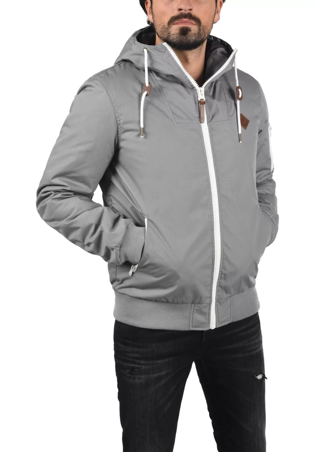 !Solid Kurzjacke SDTilly Übergangsjacke mit kontrastfarbenen Reißverschlüss günstig online kaufen