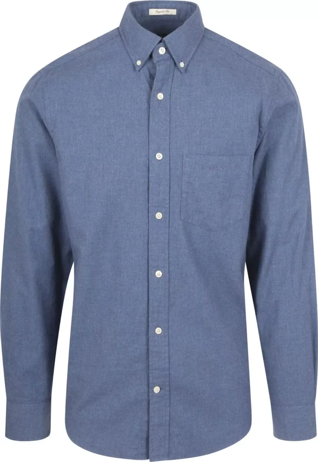 Gant Flanell Hemd Blau - Größe L günstig online kaufen