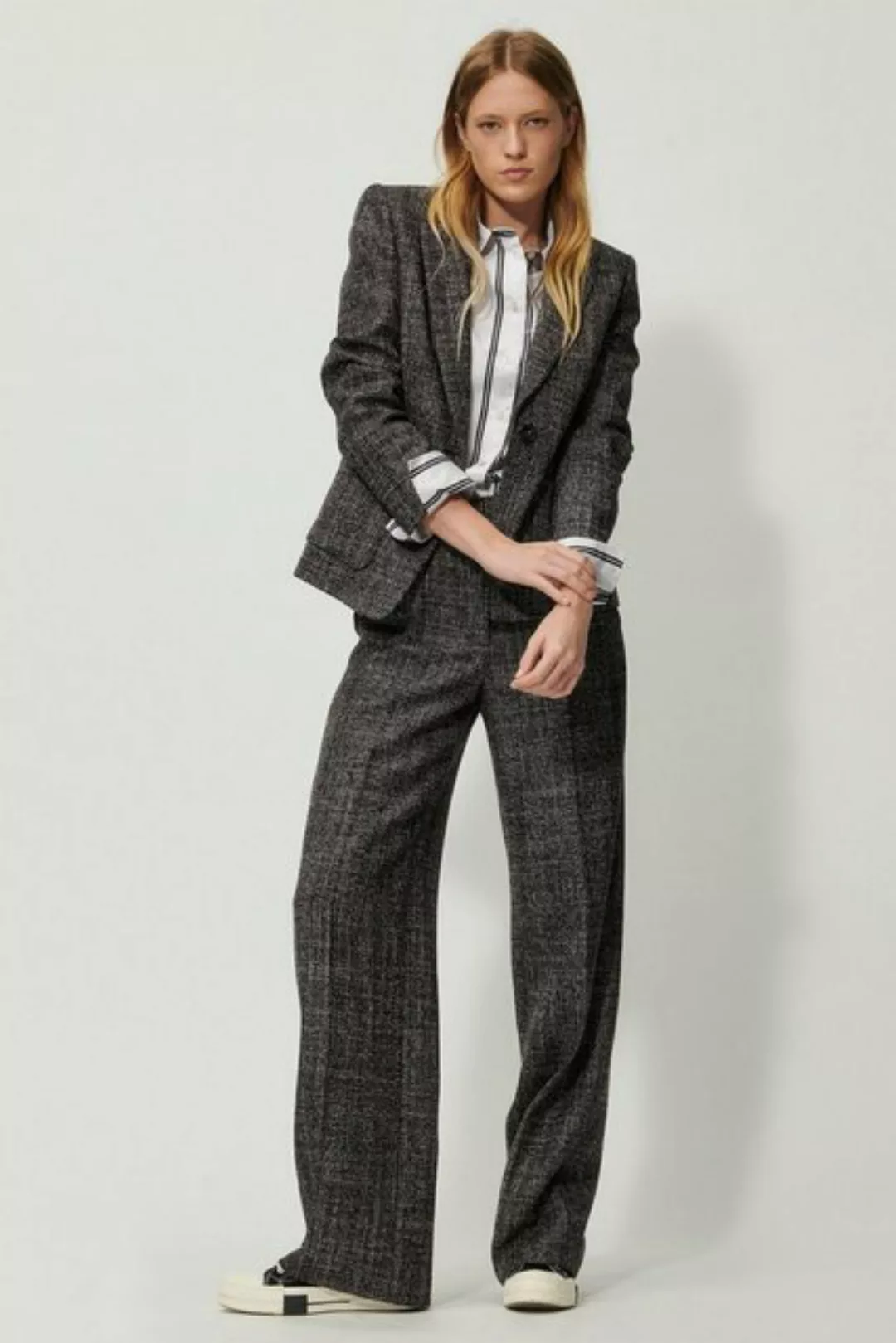Luisa Cerano Stoffhose Tweed-Wideleg-Pants, multi color günstig online kaufen