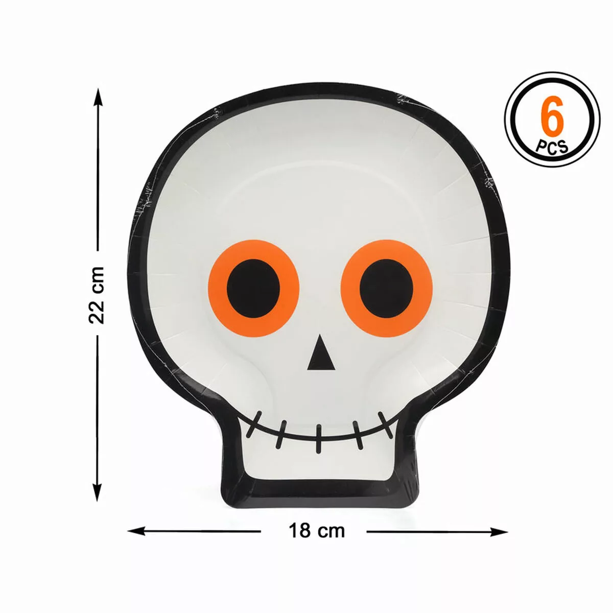 Teller 6 Uds 27 X 24 Cm Halloween günstig online kaufen