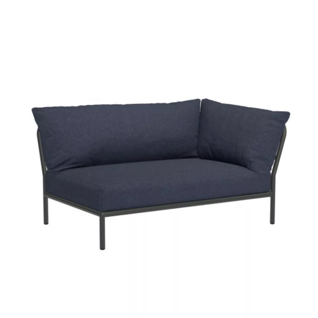 LEVEL2 Outdoor Sofa Lounge-Modul 2 Indigo Dunkelgrau Rechts günstig online kaufen