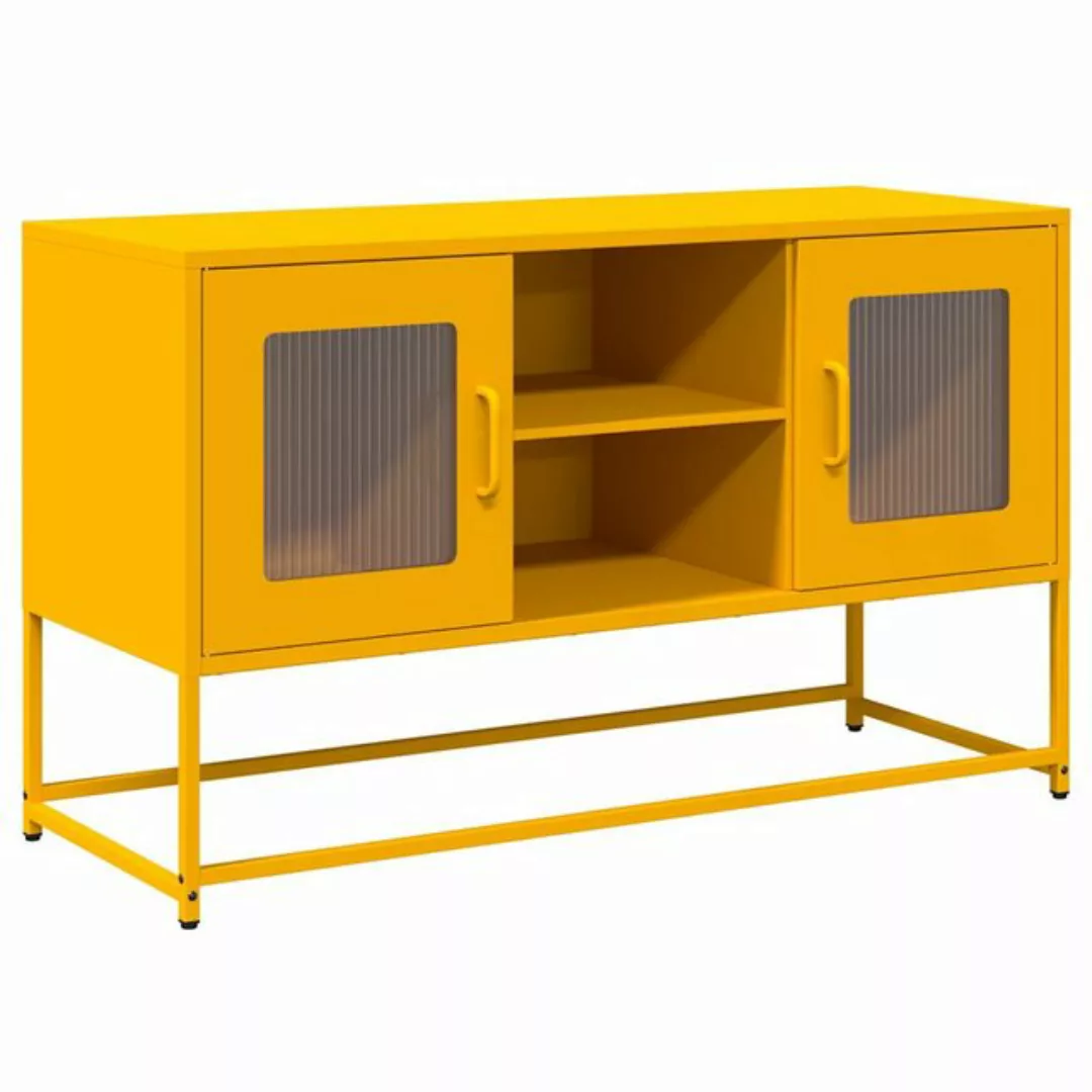 vidaXL Schrankmodule TV-Schrank Senfgelb 100,5x39x60,5 cm Stahl günstig online kaufen