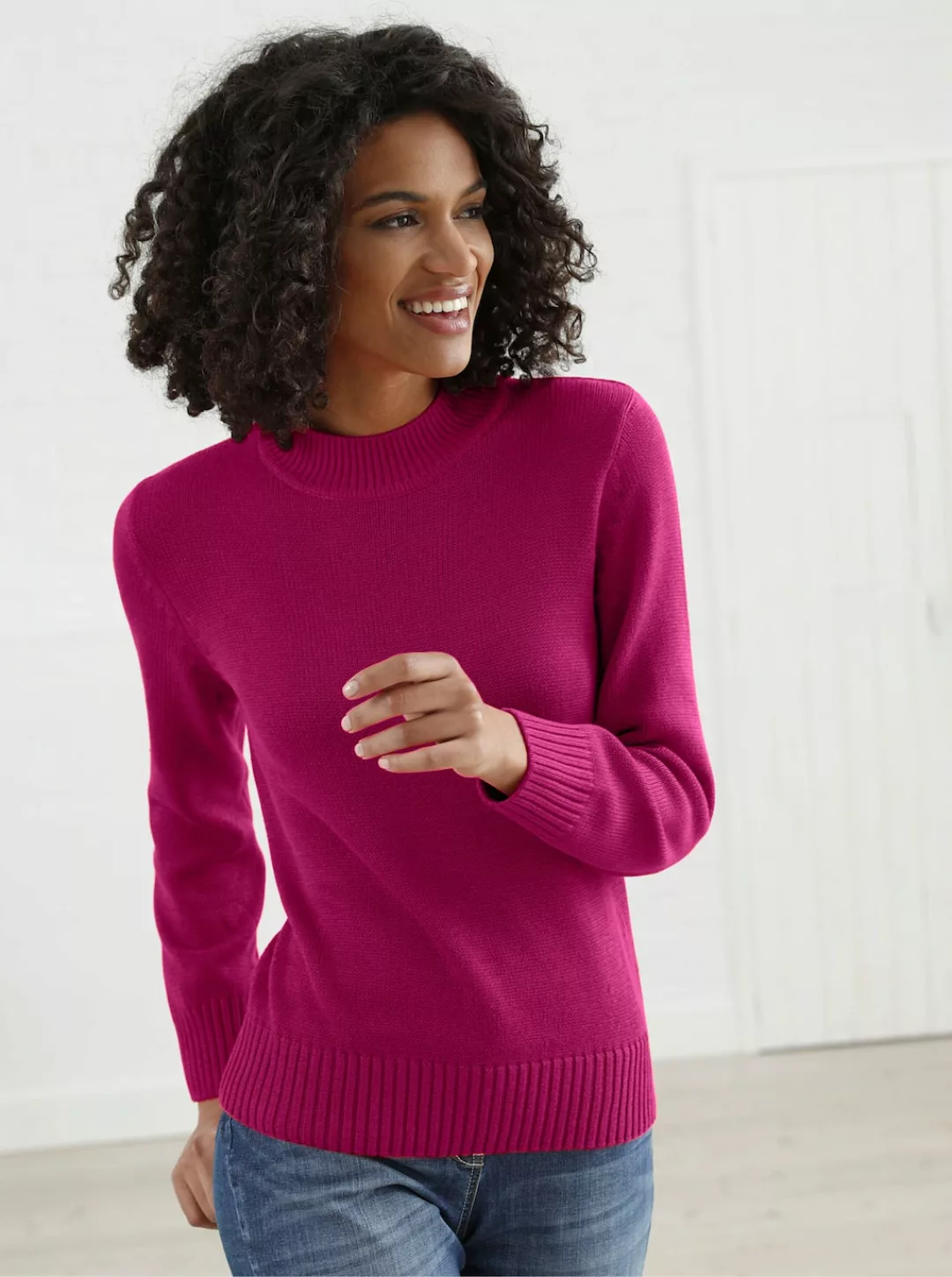 Casual Looks Stehkragenpullover "Pullover" günstig online kaufen