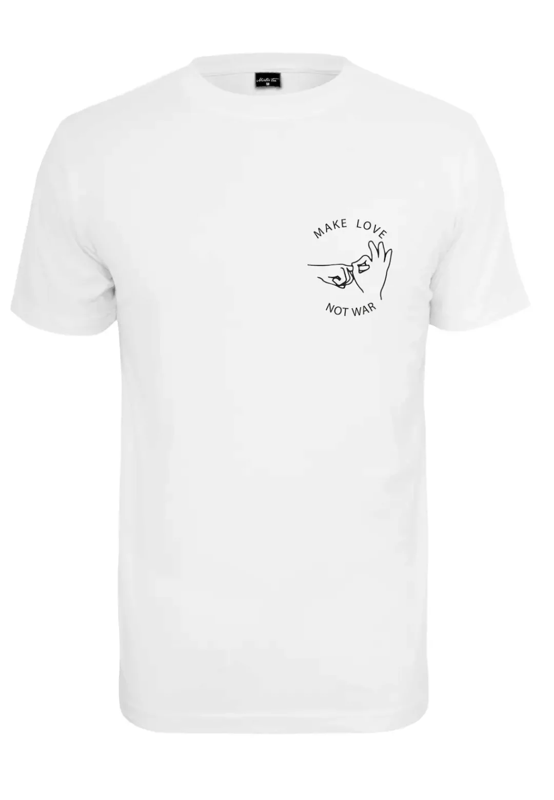 MisterTee T-Shirt "MisterTee Herren Make Love Tee" günstig online kaufen