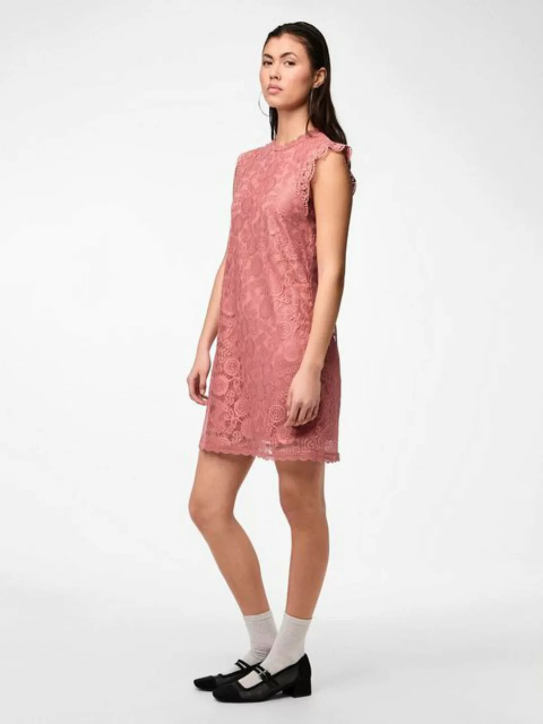 pieces Spitzenkleid PCOLLINE SL LACE DRESS NOOS günstig online kaufen